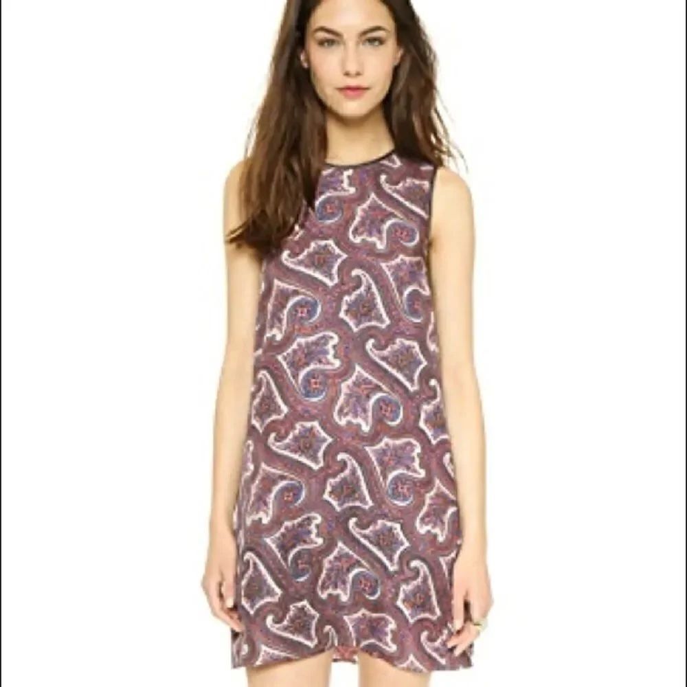 Theory Brindina L Veranda Print silk dress